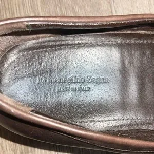 Ermenegildo Zegna Mens Brown Leather Horsebit Loafers Size 10 0400013101606_COGNAC?wid=600&  main image 3